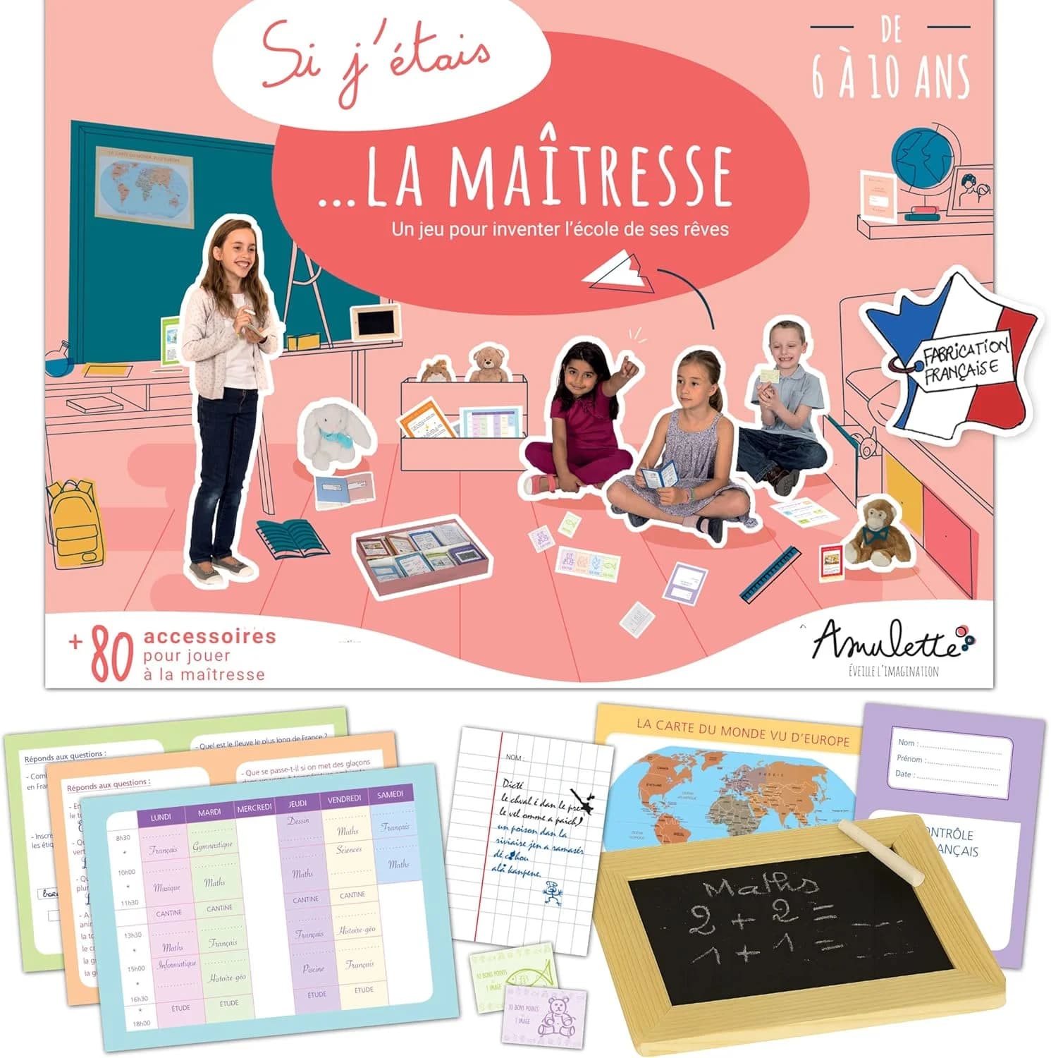 Amulette Si j'étais la Maîtresse, coffret école
