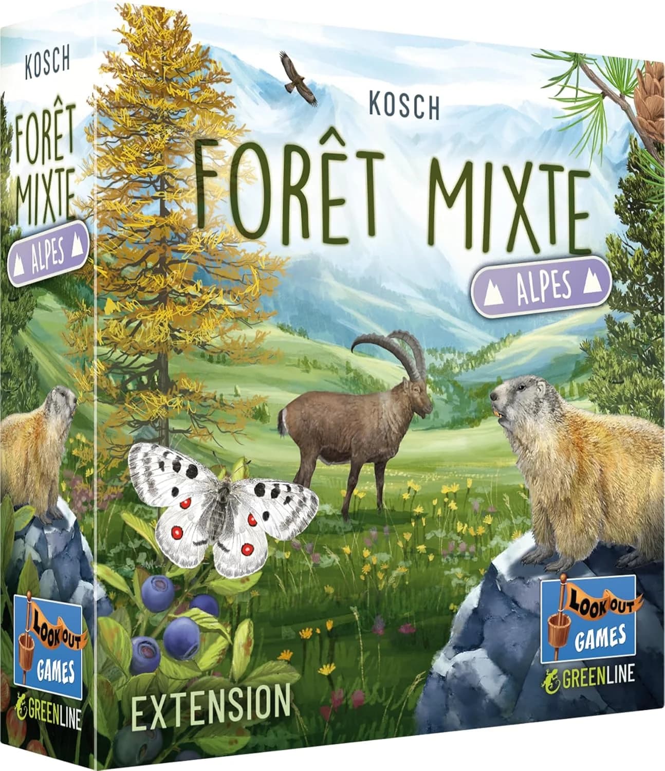 Asmodee Forêt Mixte Alpes, extension de 36 cartes