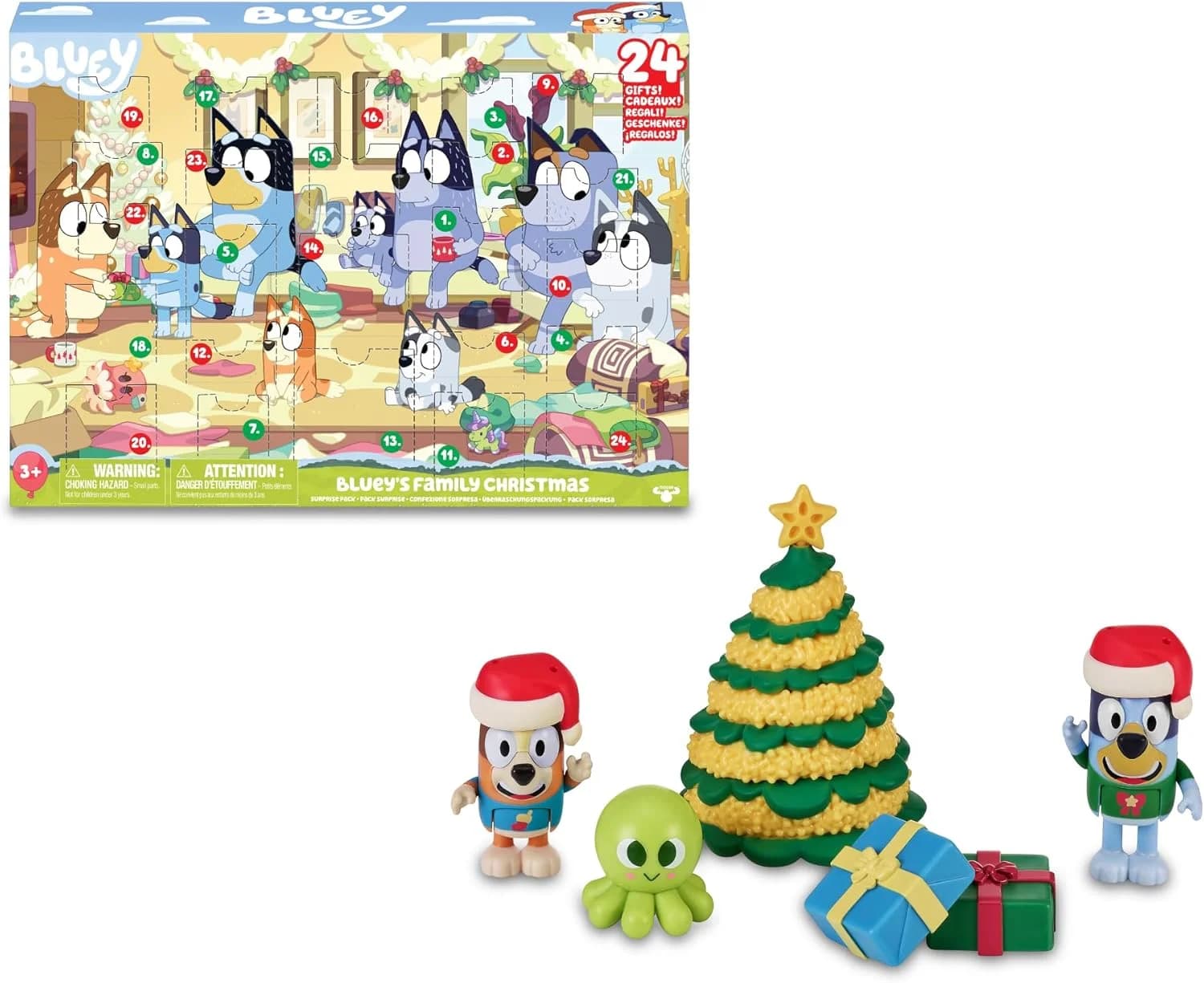 Bluey, calendrier de l'Avent 24 pièces