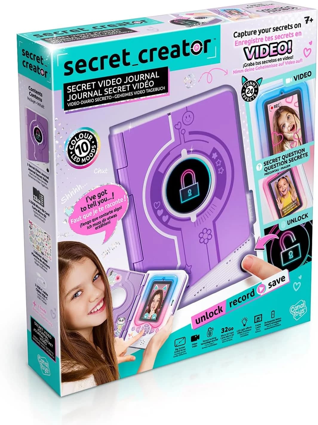 Canal Toys Journal Secret Vidéo à Empreinte Enfant 7+