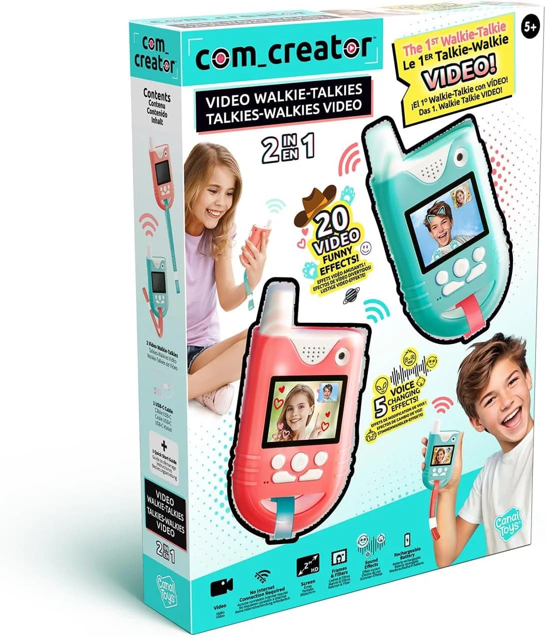 Canal Toys Talkies-Walkies Vidéo 2 en 1 Enfant
