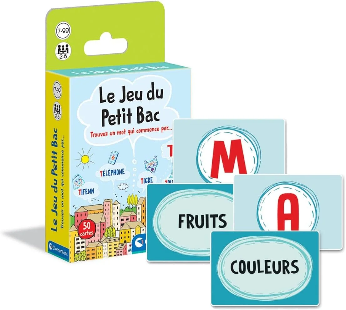 Clementoni Le Petit Bac, jeu de cartes dès 7 ans