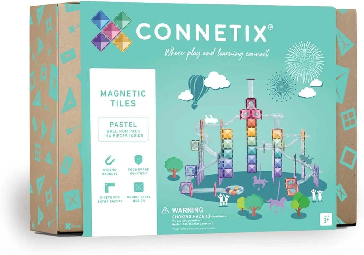 CONNETIX Circuit de billes pastel, 106 pièces