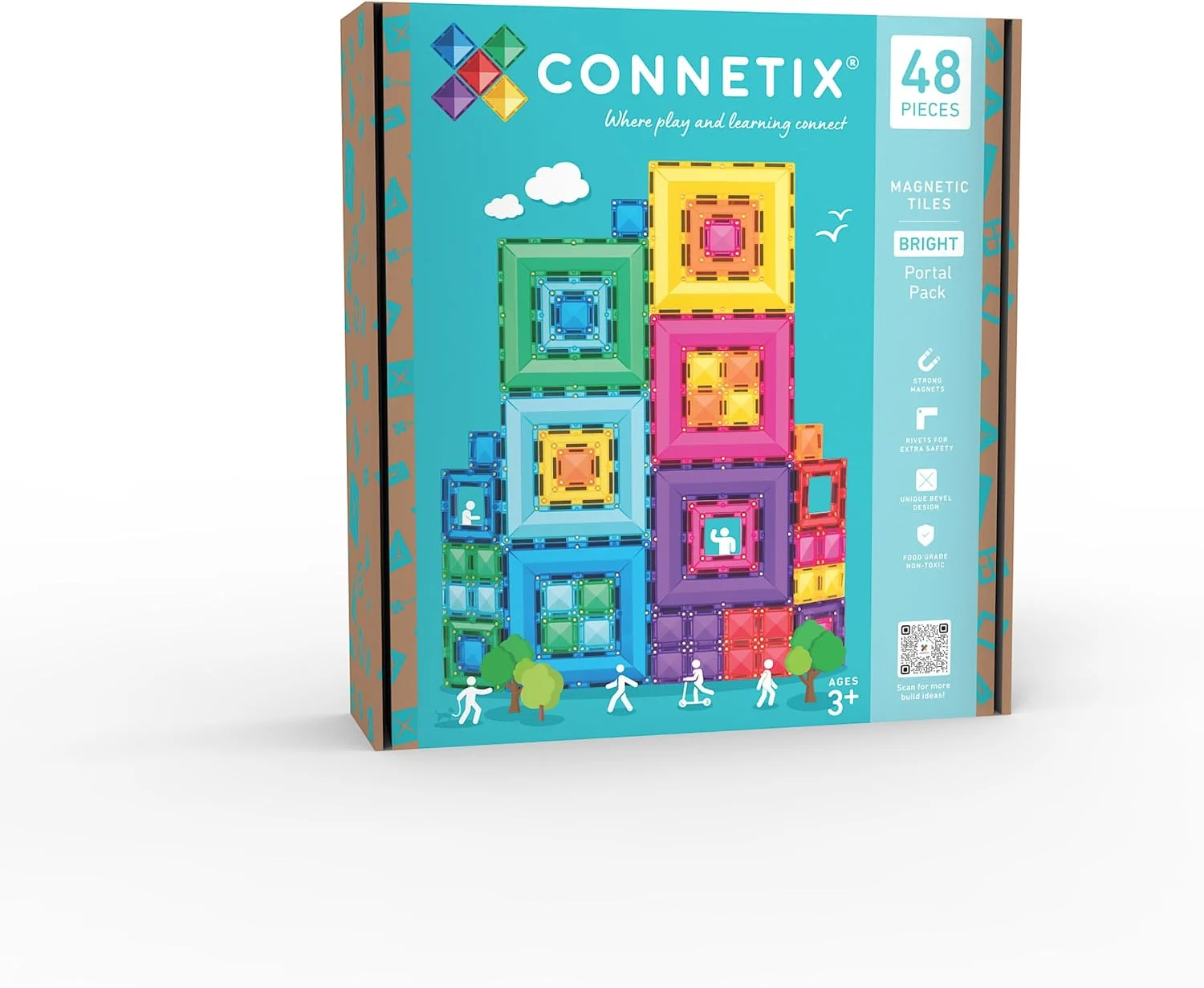 CONNETIX Pack Portail, 48 tuiles magnétiques