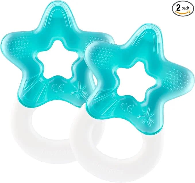 Dentistar lot de 2 anneaux de dentition rafraîchissants