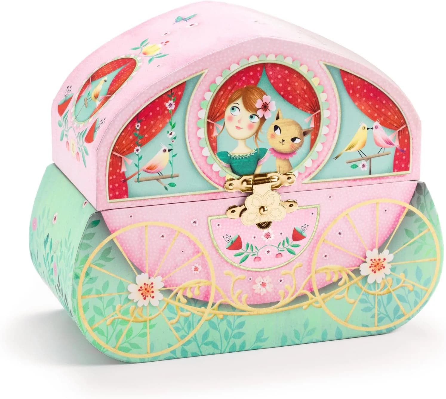 DJECO Boîte à bijoux musicale Balade en Carrosse