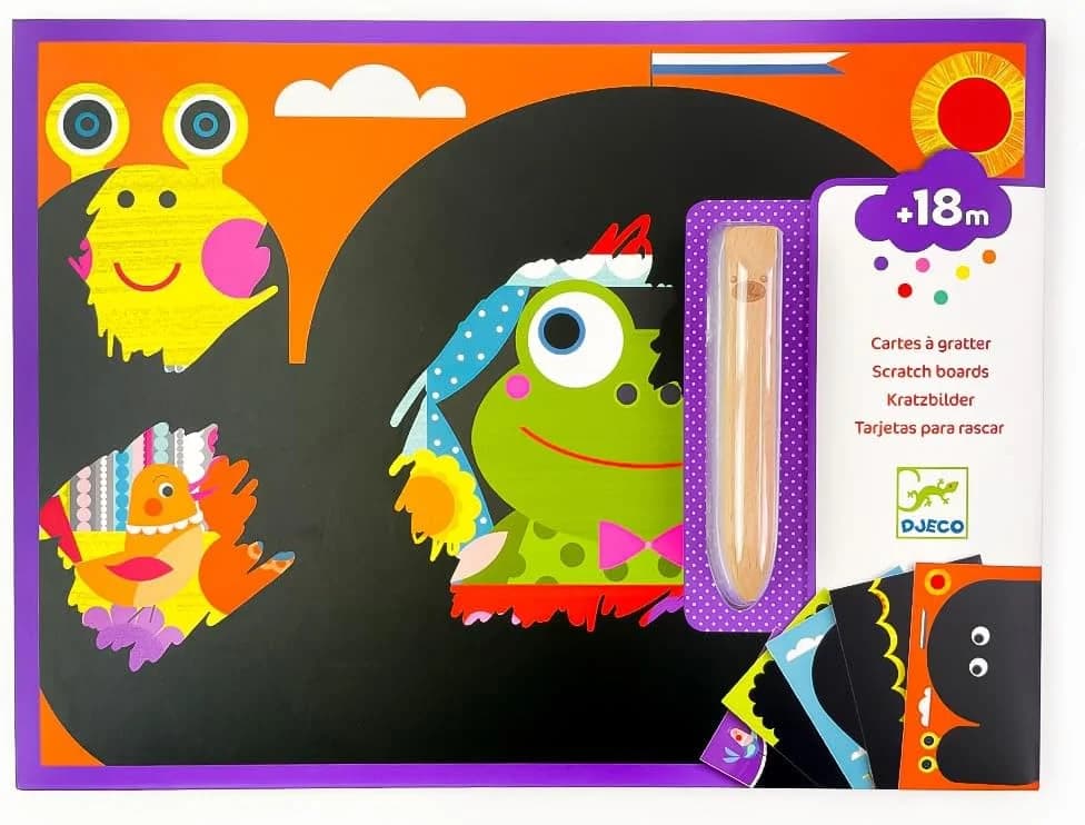 Djeco cartes à gratter animaux dès 18 mois