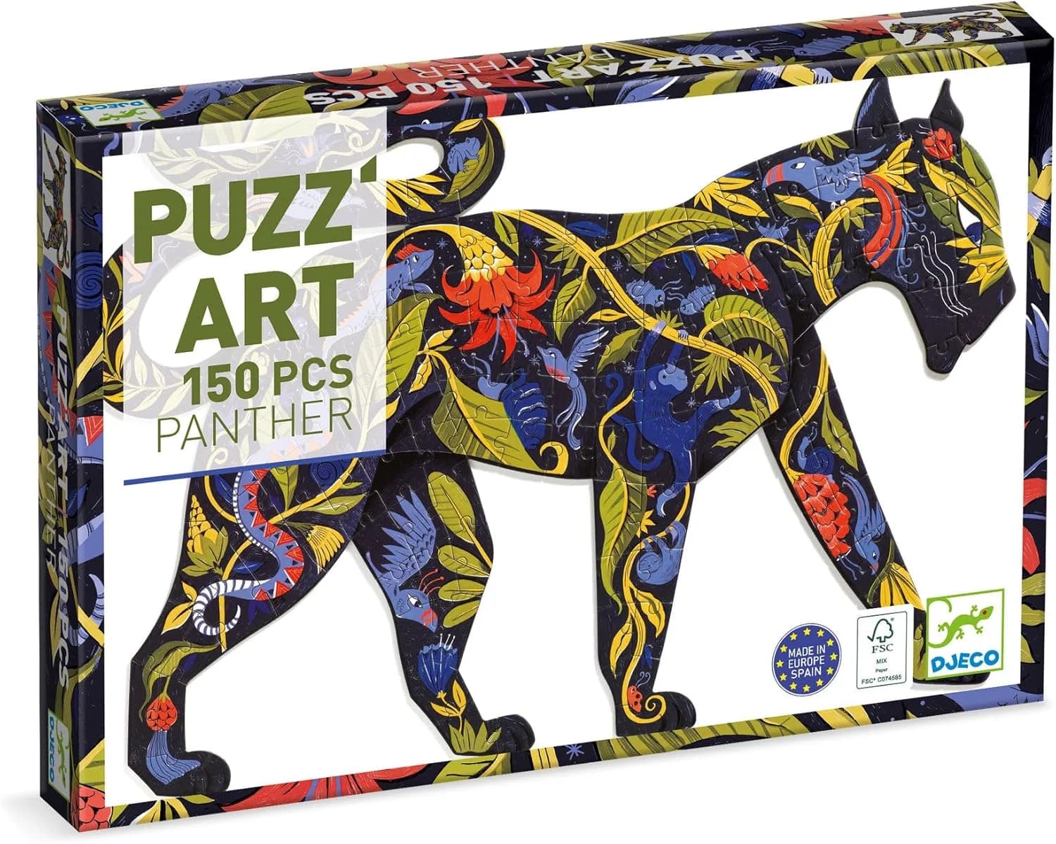 Djeco puzzle silhouette panthère 150 pièces