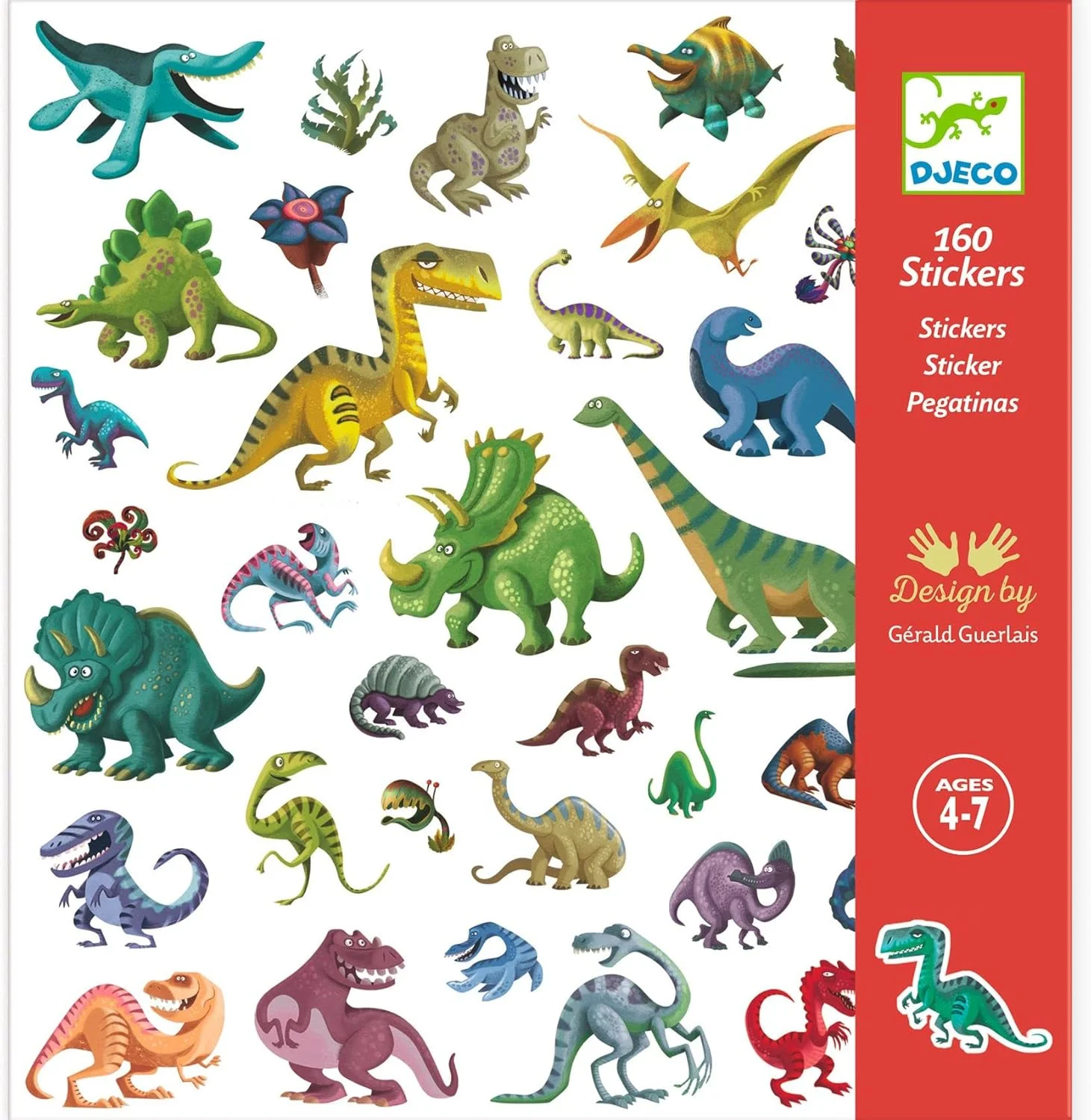 DJECO stickers dinosaures pour enfants