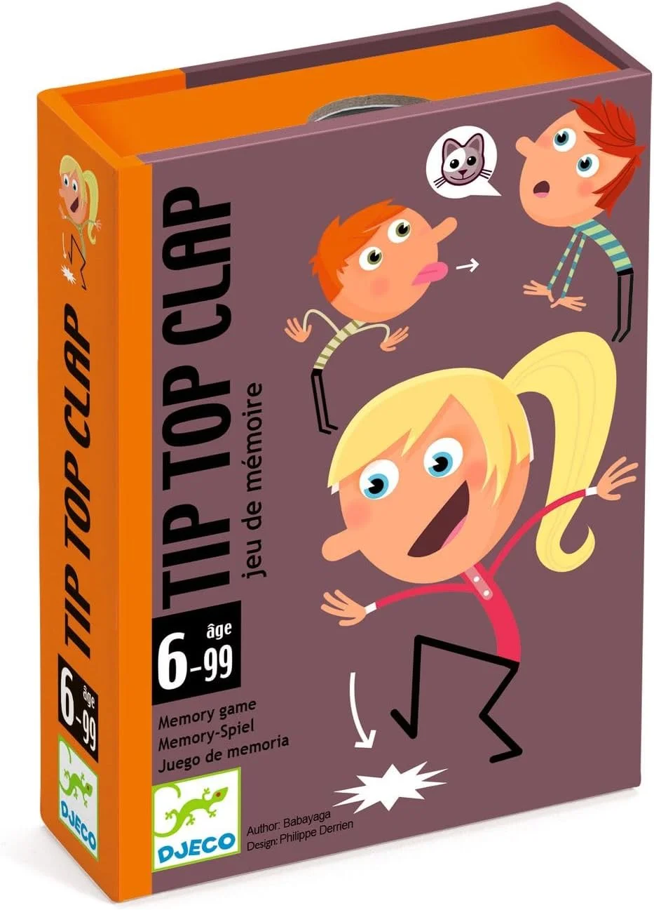 Djeco Tip Top Clap jeu de cartes mémoire et mimes