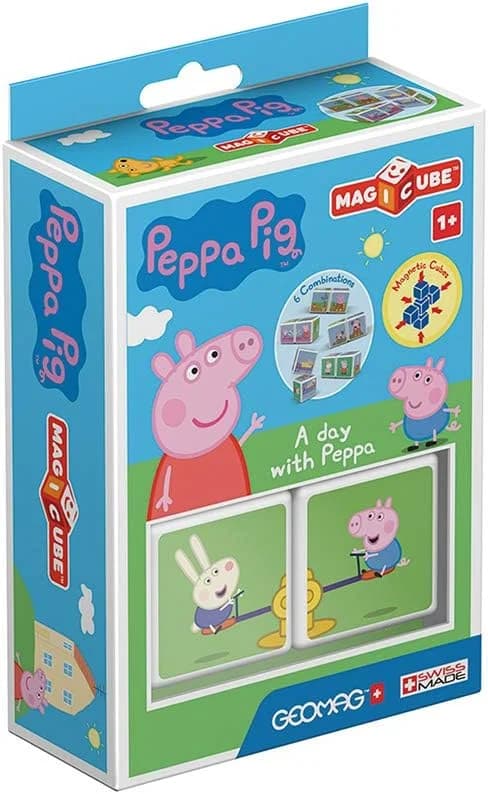 Geomag Magicube Peppa Pig, 2 cubes magnétiques