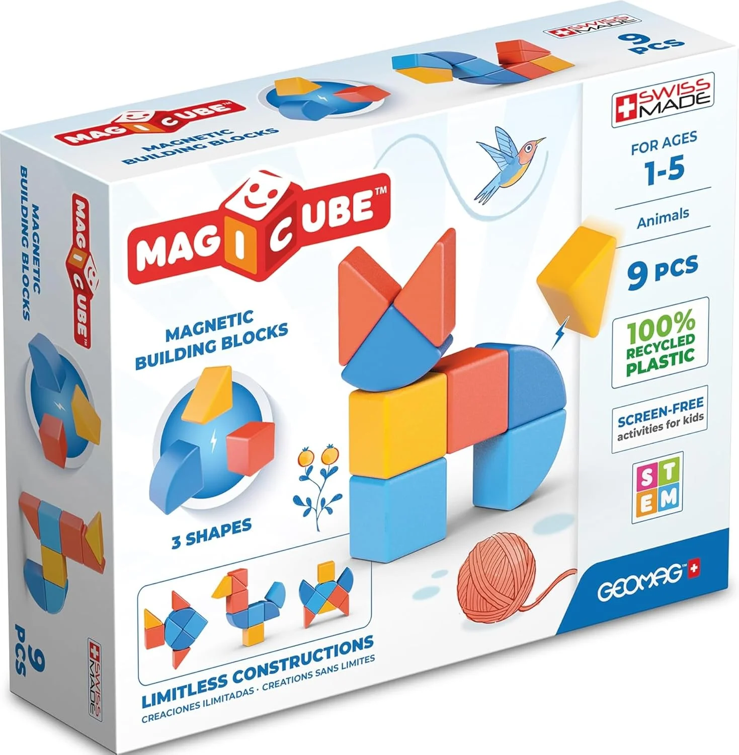 Geomag Magicube Shapes, 9 blocs magnétiques