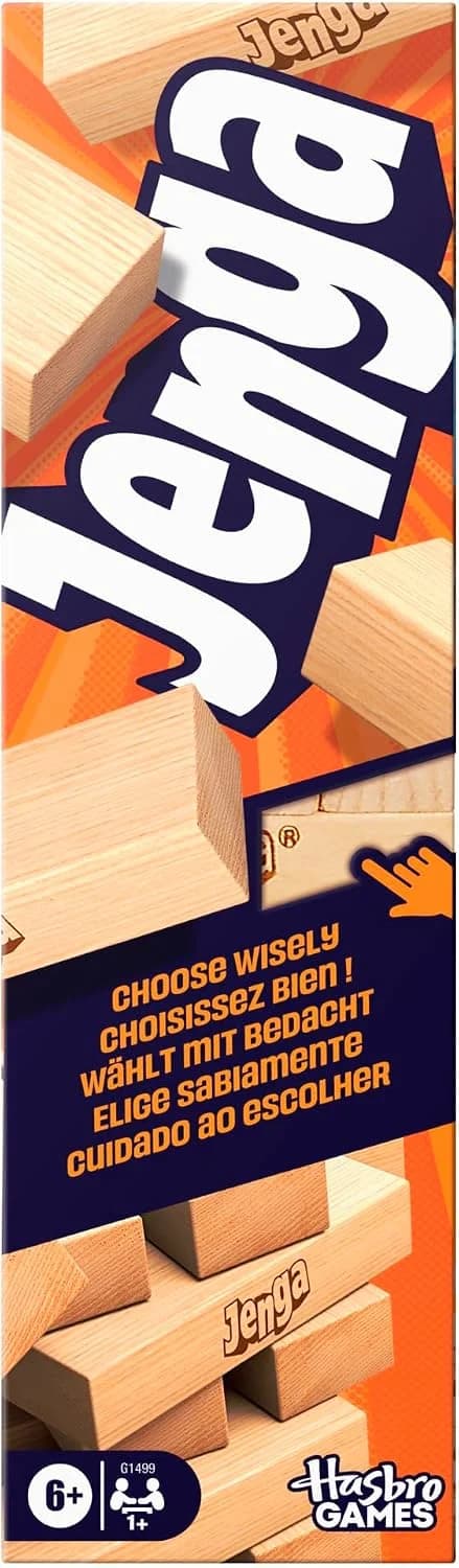 Hasbro Jenga 2025 : 54 blocs et défis numériques
