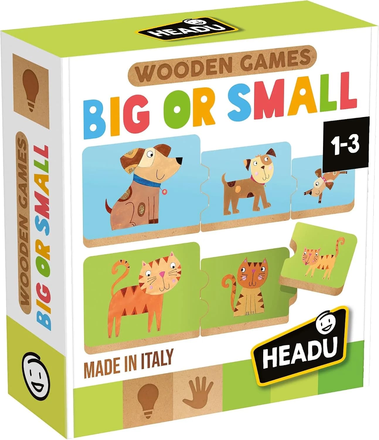 Headu Big or Small, jeu en bois grand et petit