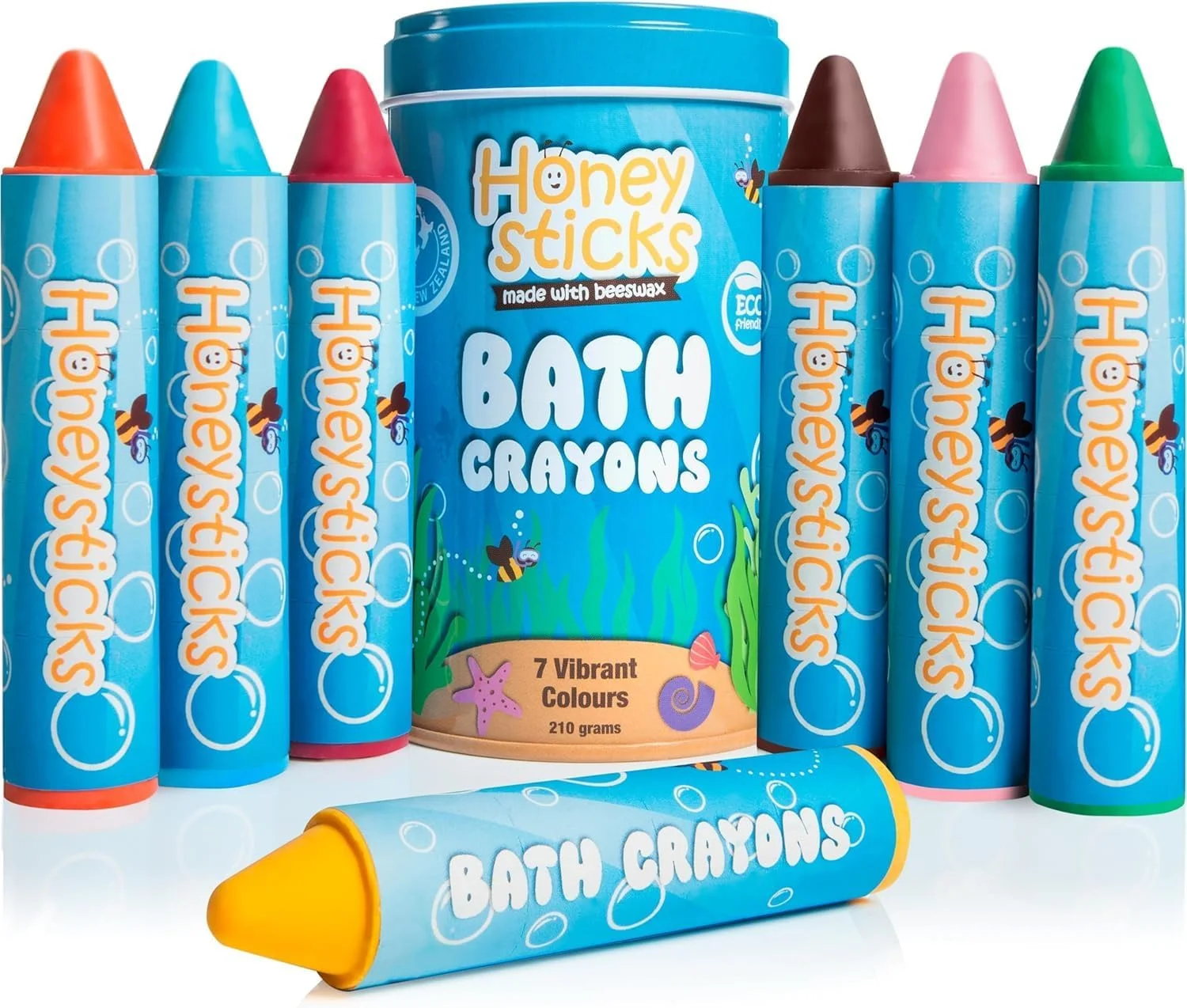 Honeysticks Crayons de bain jumbo lavables x7