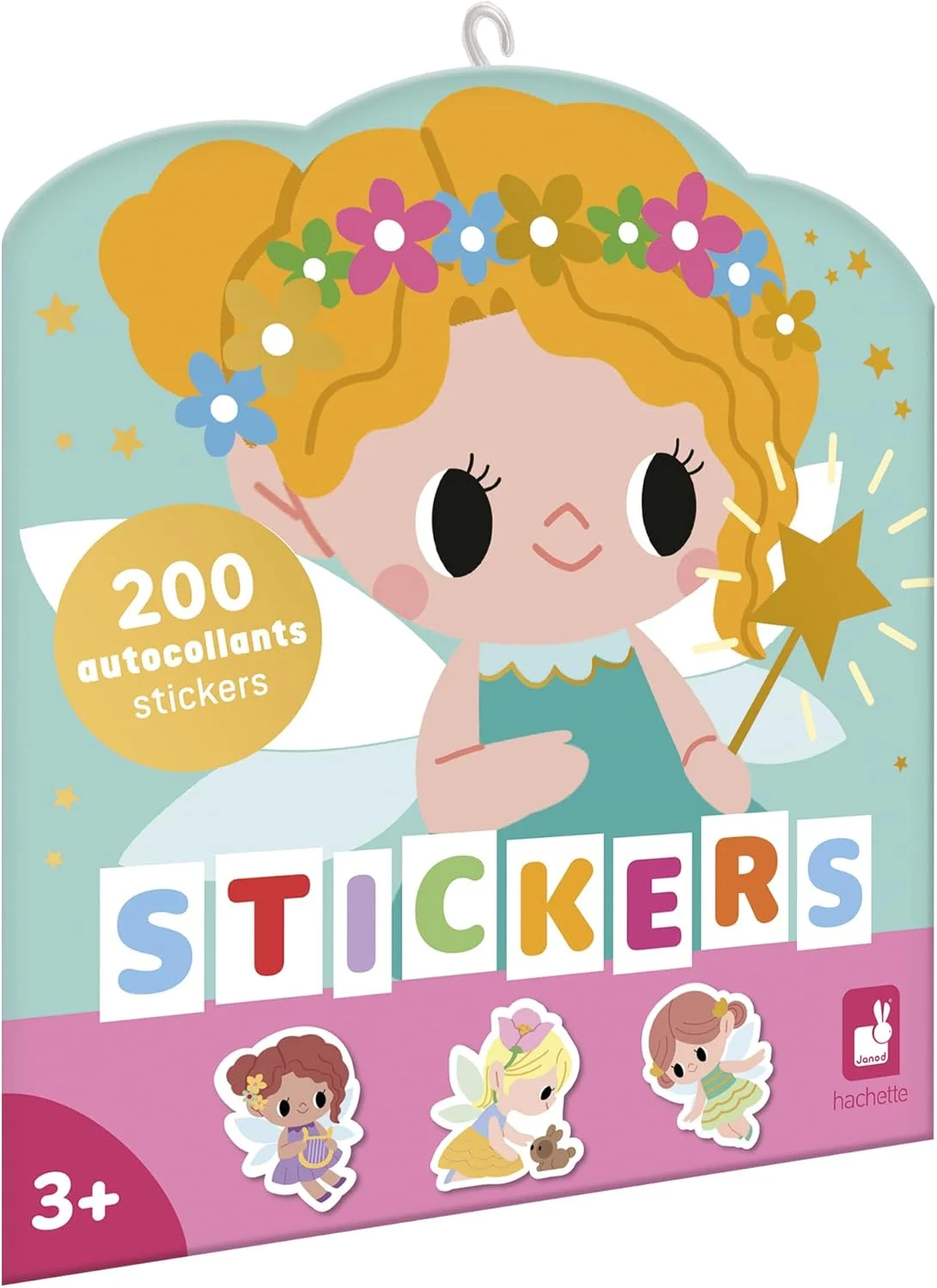 Janod – 200 gommettes autocollantes thème Fées dès 3 ans