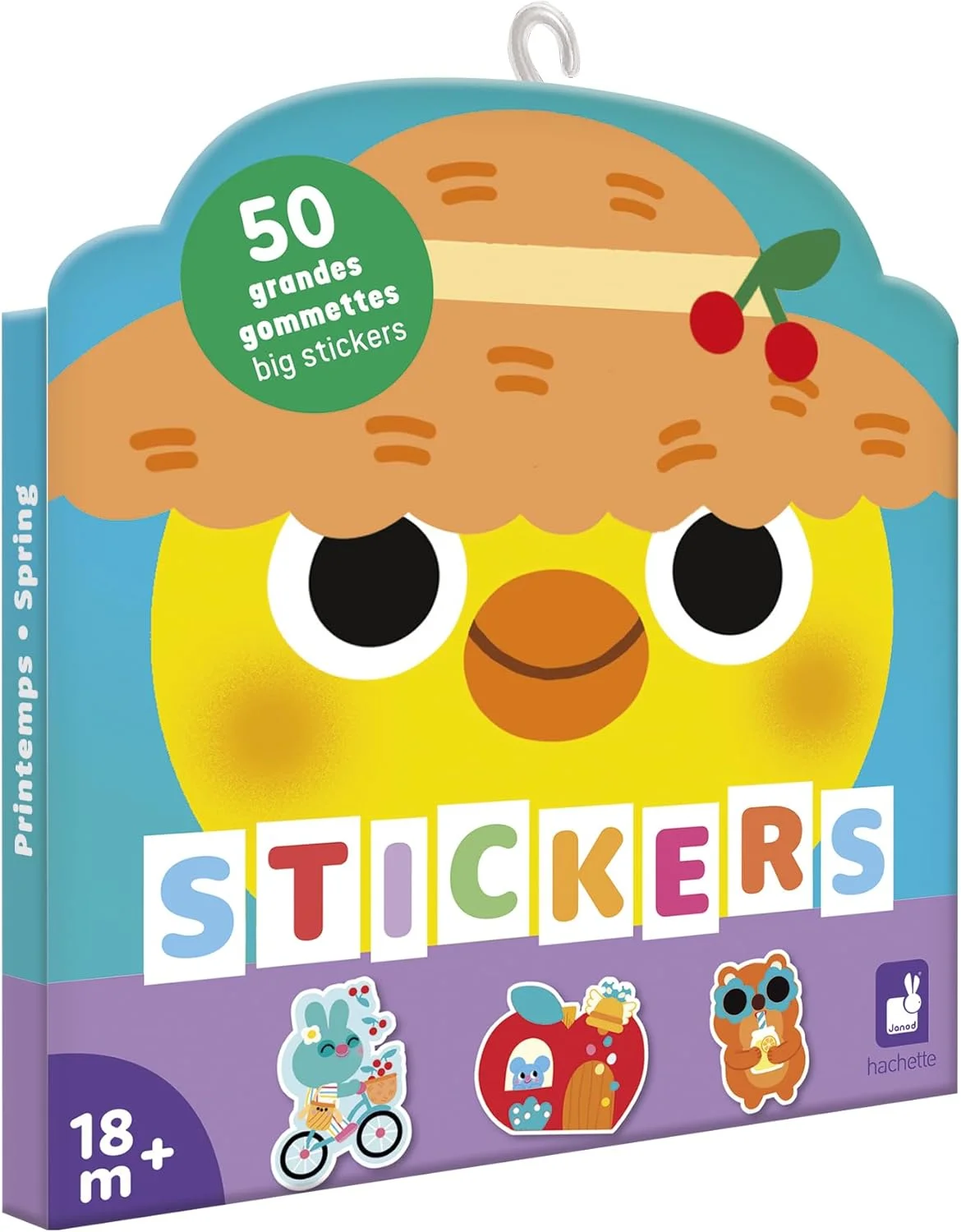 Janod 50 grandes gommettes Printemps (dès 18 mois)