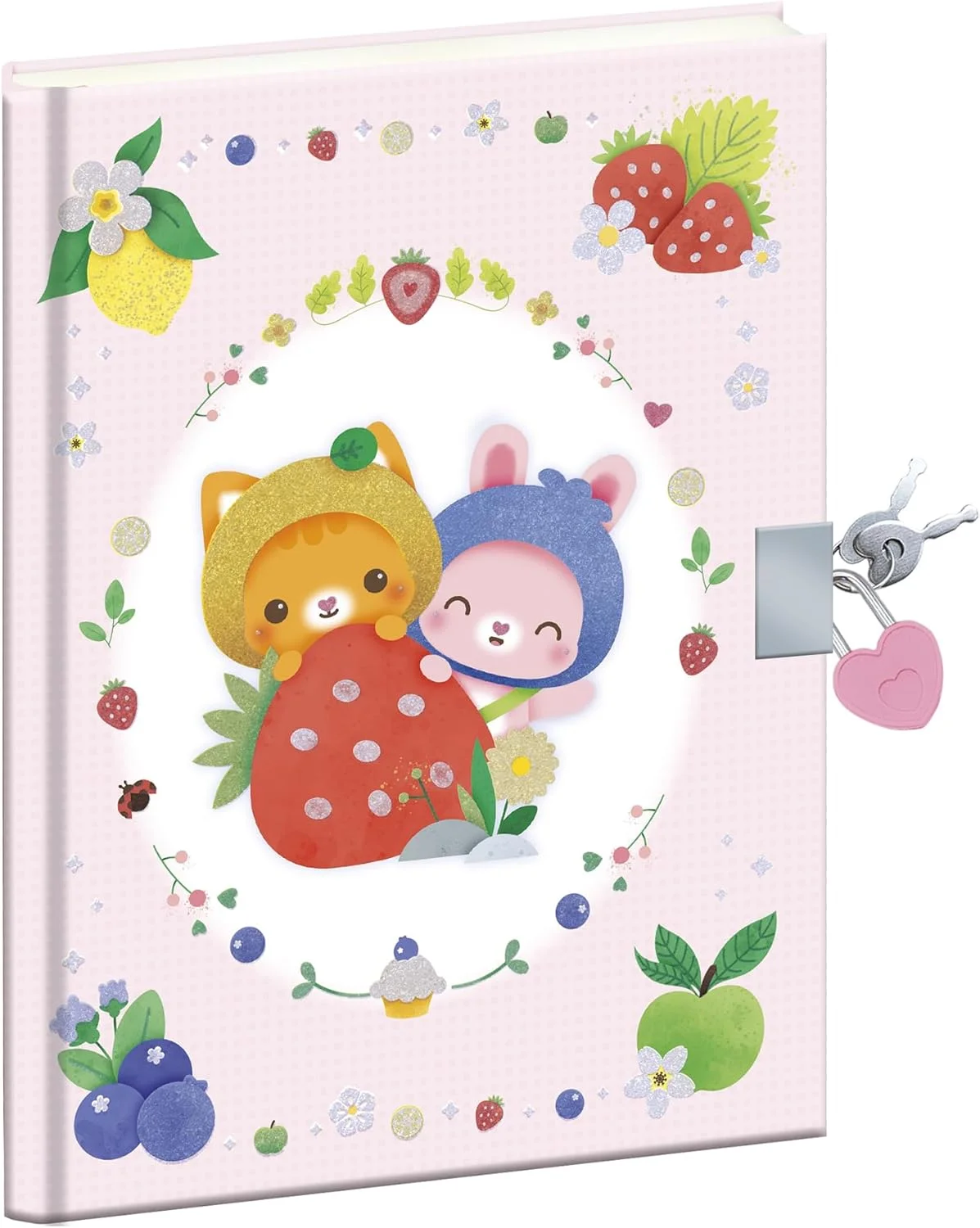 Janod carnet secret 128 pages avec cadenas cœur