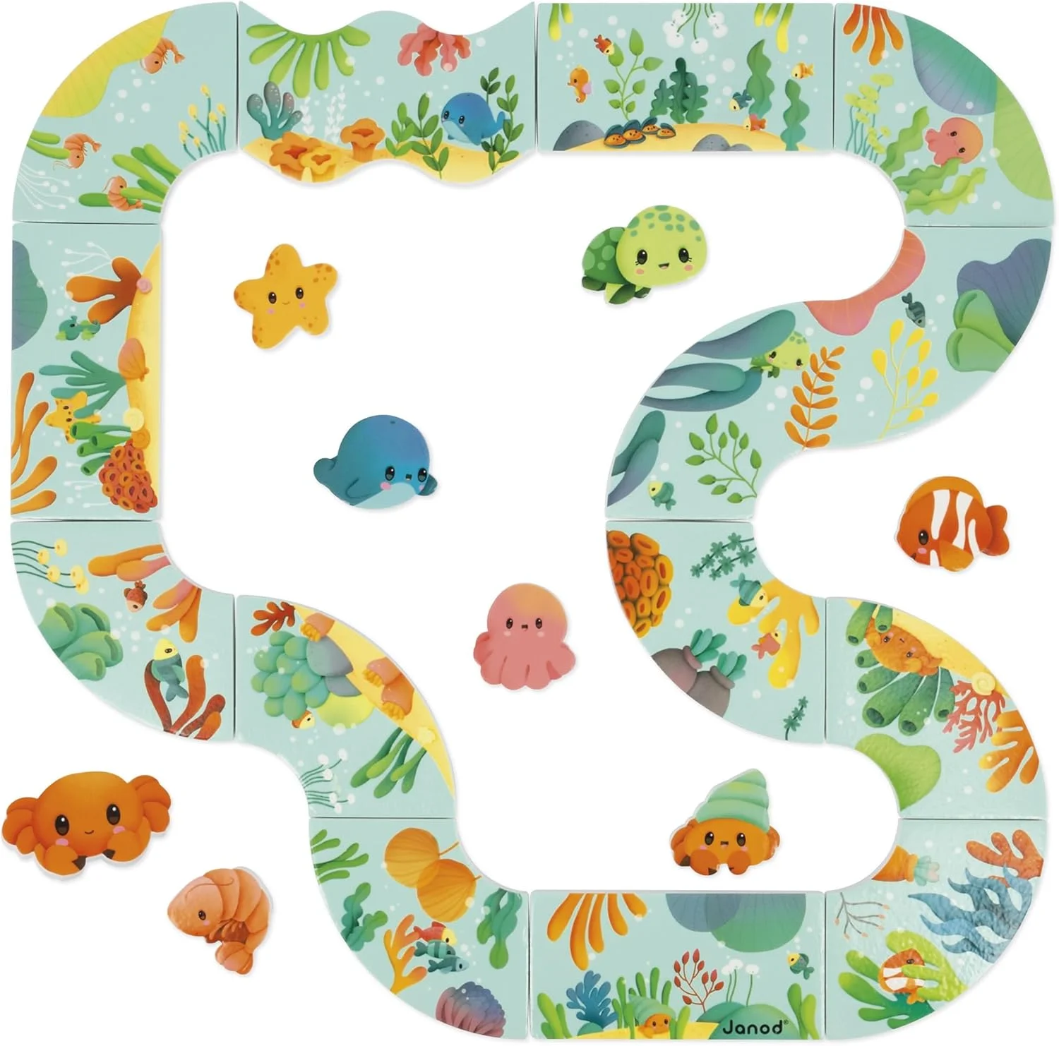 Janod Circuit de bain animaux marins dès 18 mois