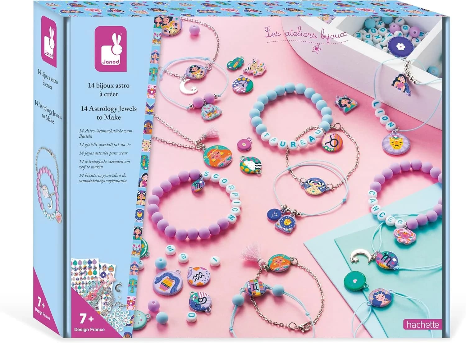 Janod Coffret bijoux Astro à créer (14 bijoux)