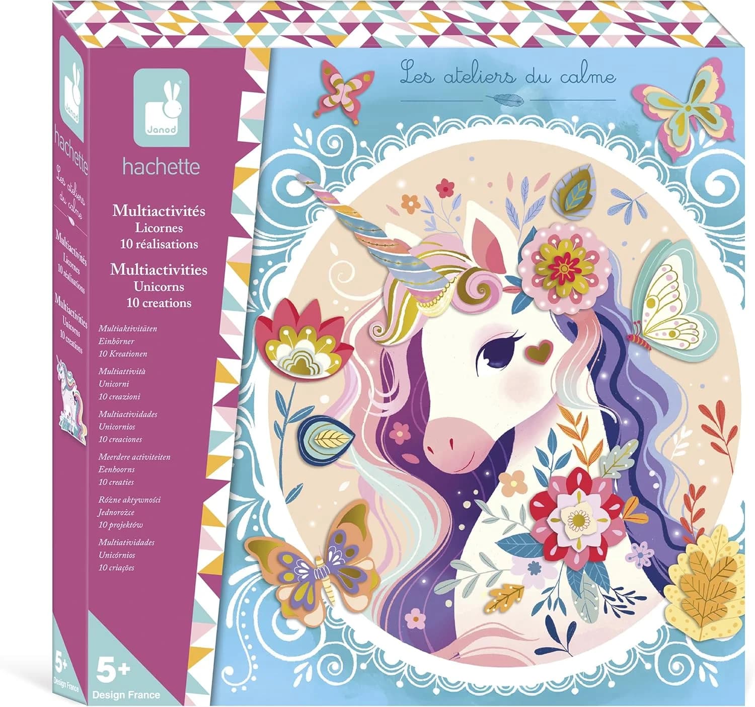 Janod coffret créatif multi-activités licorne 13 activités