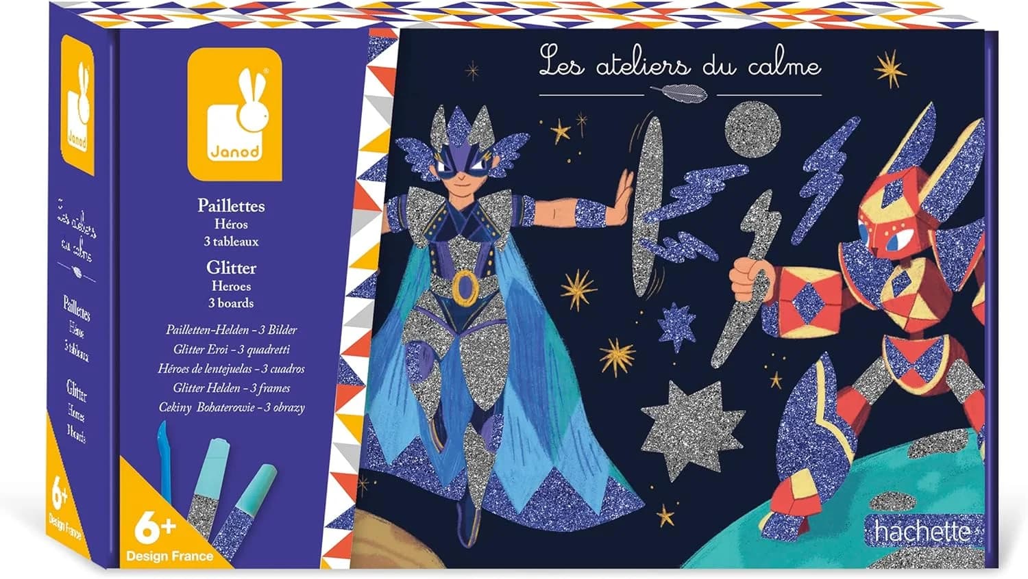 Janod Coffret paillettes Héros (J07920)