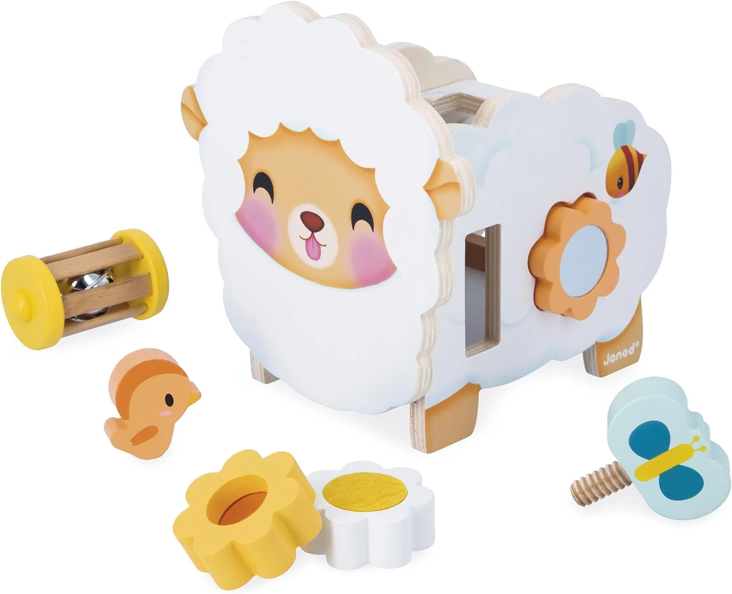 Janod cube multi-activités mouton dès 12 mois
