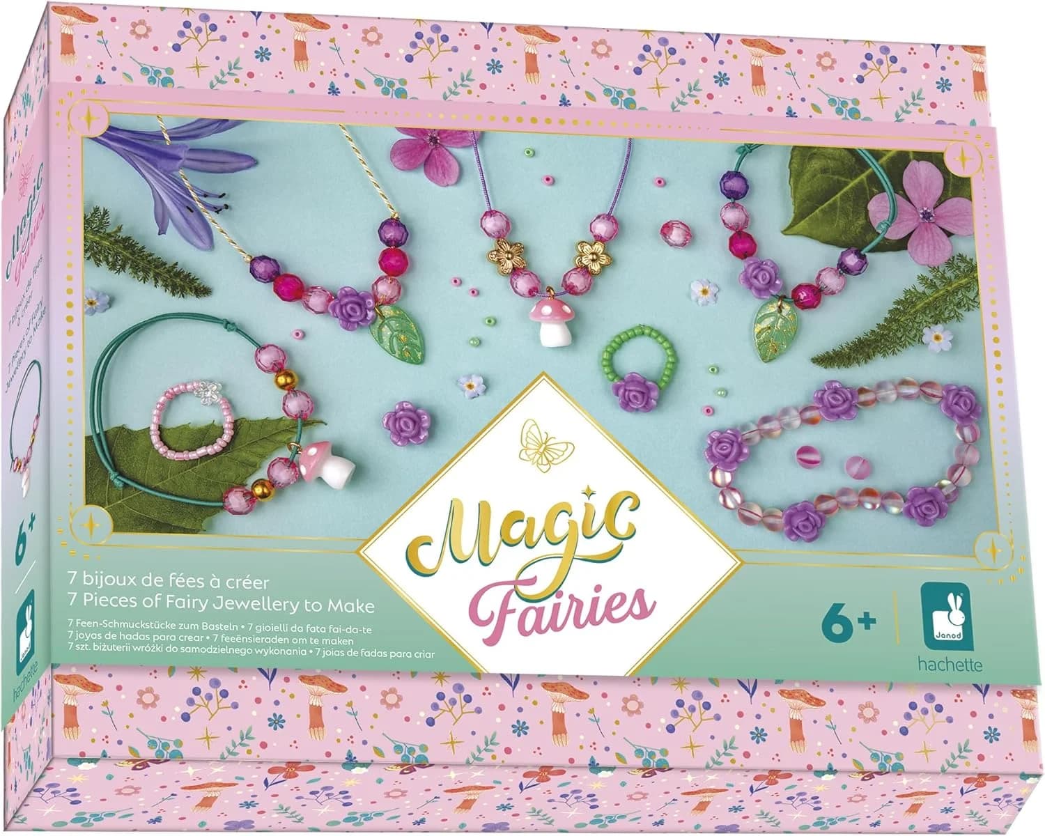 Janod - Kit bijoux fées Magic Fairies (7 créations + écrin) - 6 ans+