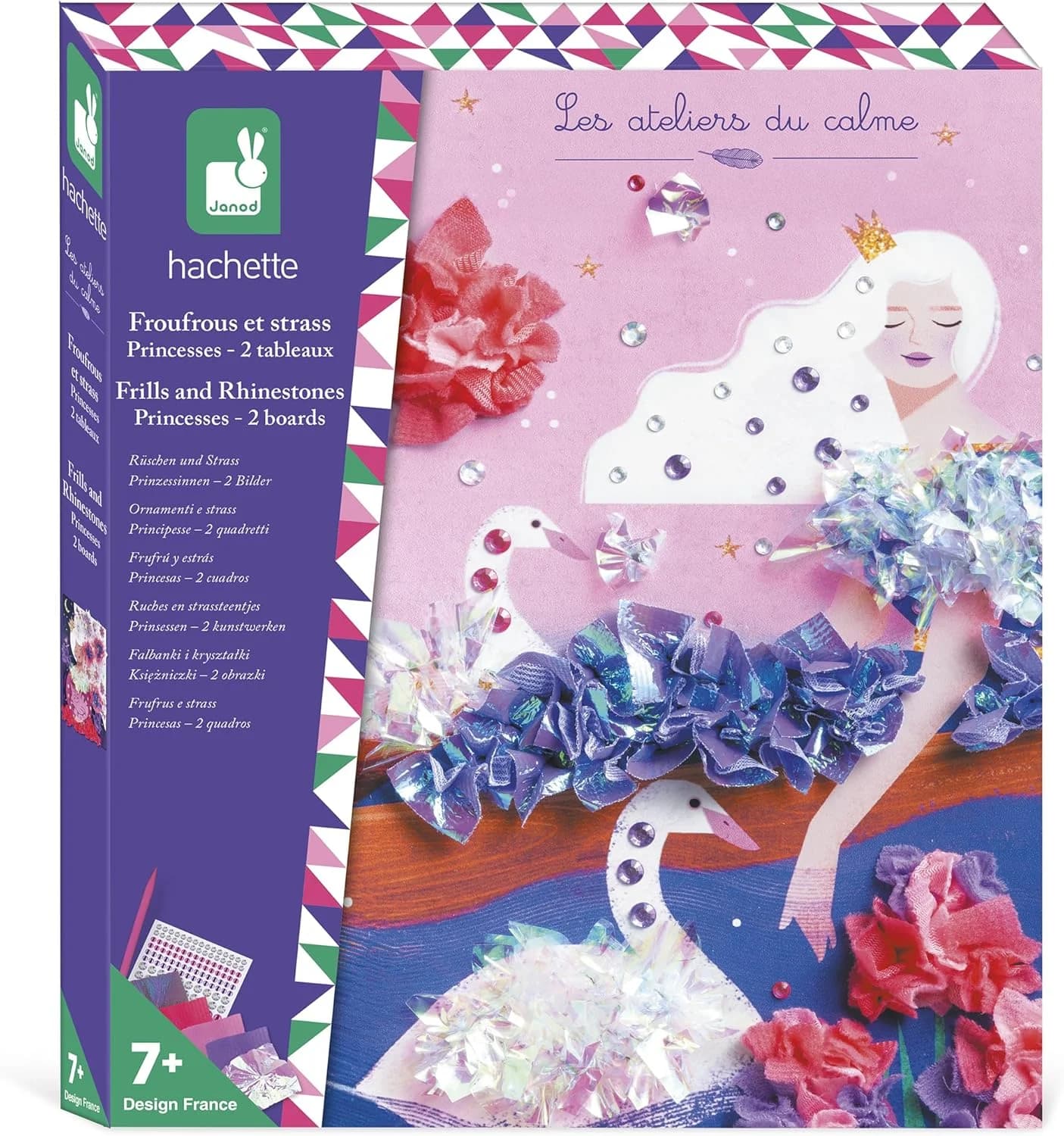 Janod kit créatif froufrous et strass princesses 2 tableaux