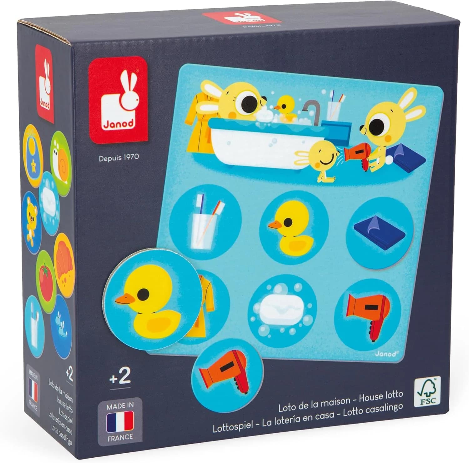 Janod Loto de la maison : jeu éducatif (dès 2 ans)