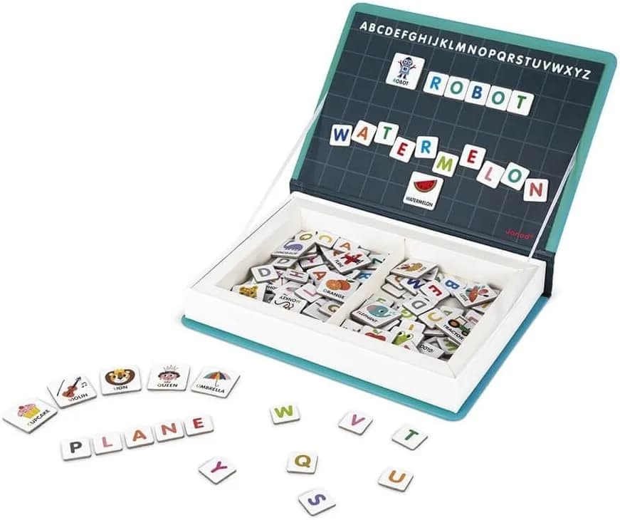 Janod Magneti'Book Alphabet anglais (142 magnets) dès 3 ans