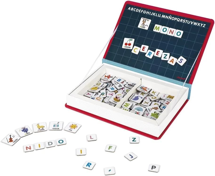Janod Magneti'Book Alphabet espagnol (144 magnets) dès 3 ans