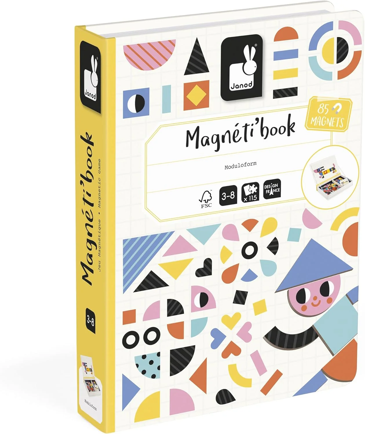 Janod Magnéti'Book Moduloform (85 magnets, 30 modèles)