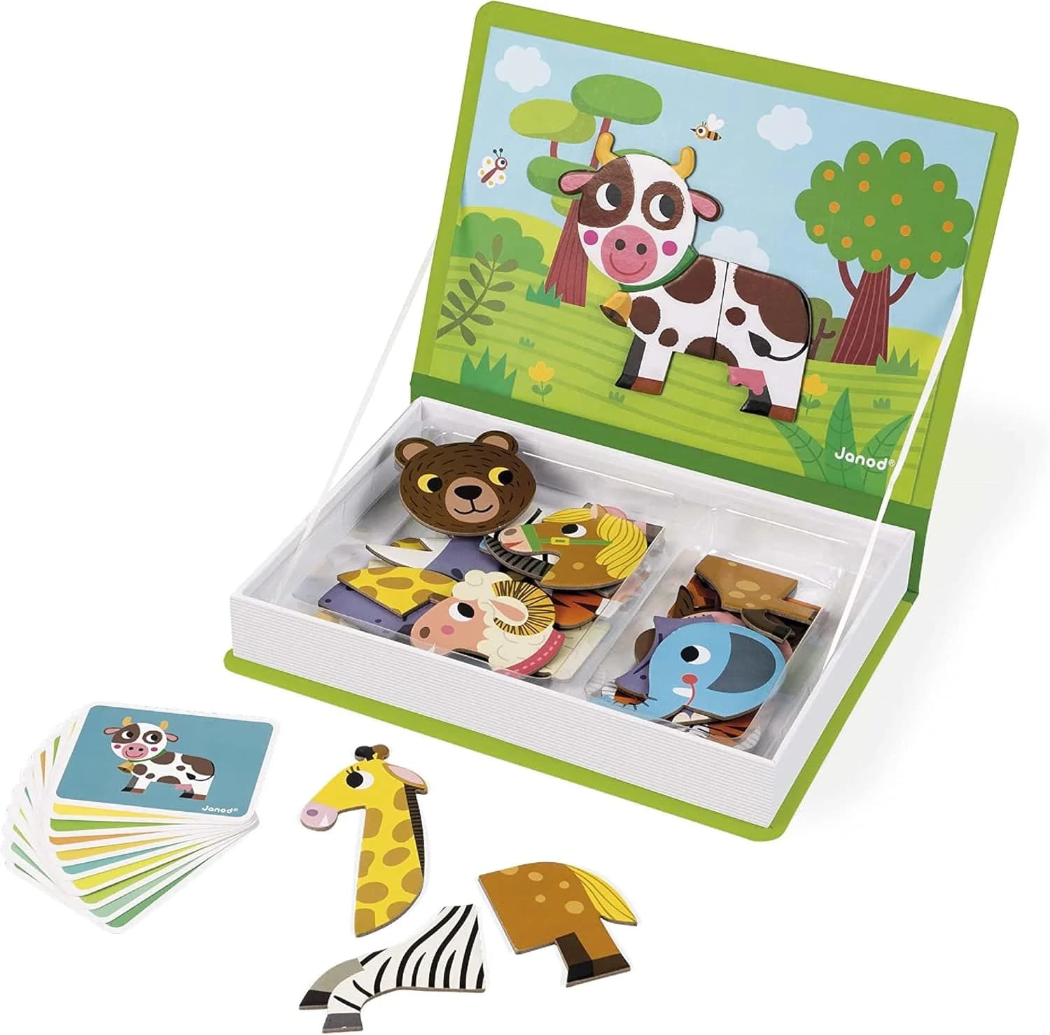 Janod Magnéti'Book Animaux (3 ans+) - 30 magnets, 10 cartes