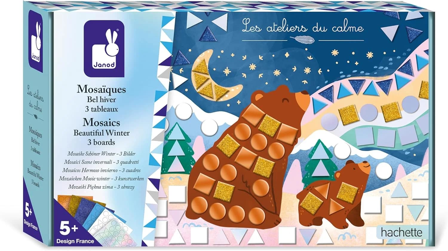 Janod Mosaïques en mousse Hiver (3 tableaux) – dès 5 ans