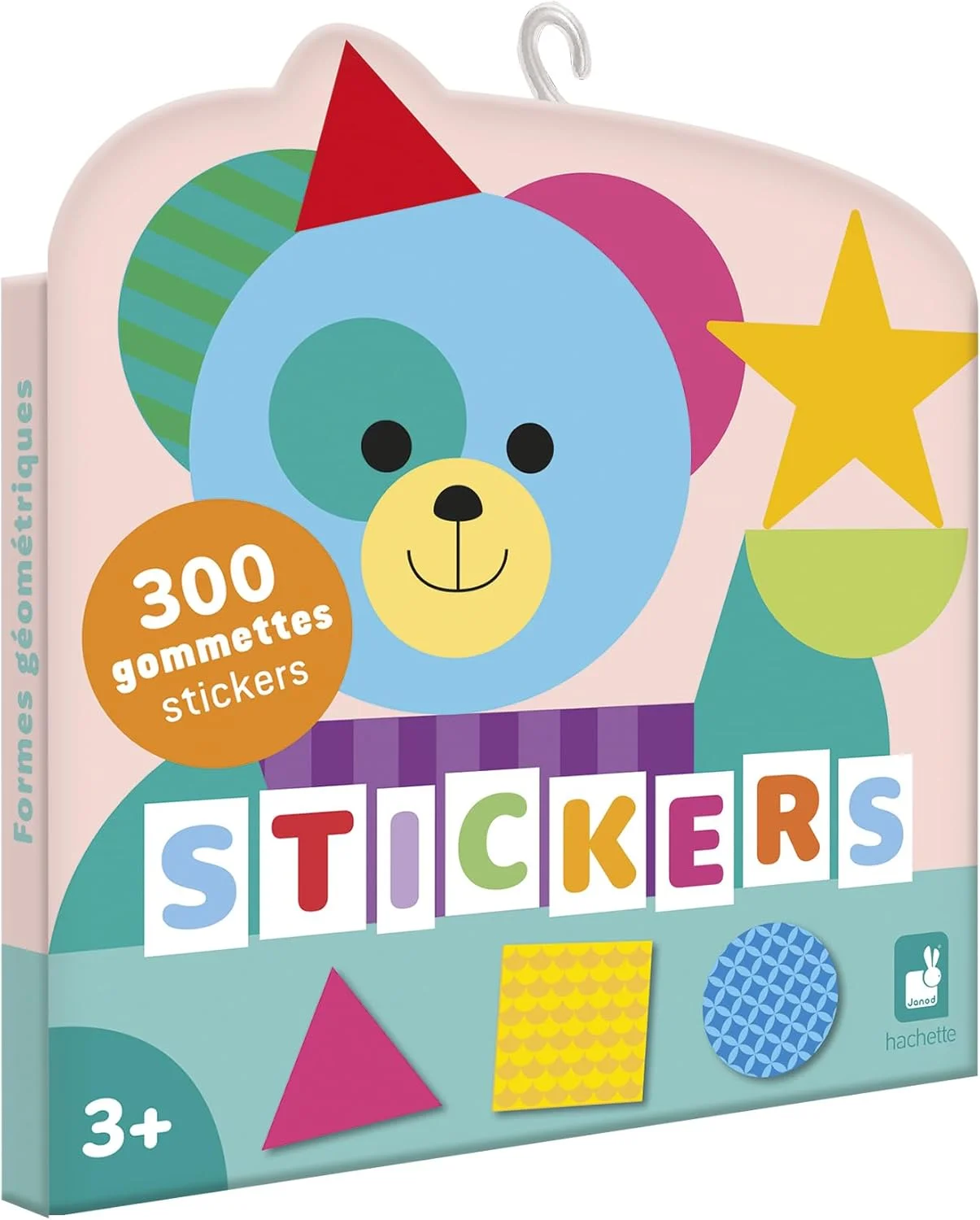 Janod – Pack 300 gommettes autocollantes (3×3 cm) dès 3 ans