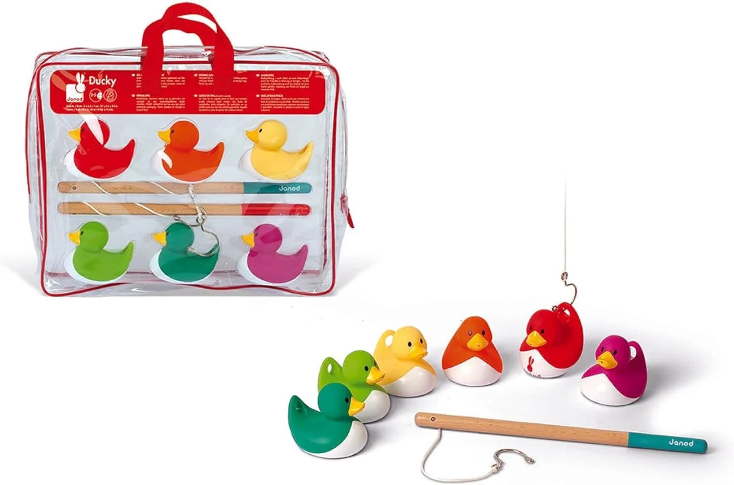 Janod – Pêche aux canards (6 canards + 2 cannes)