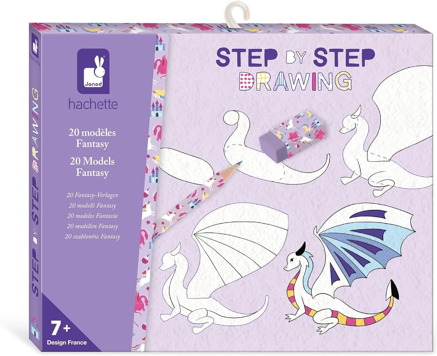 Janod Step by Step Drawing Fantasy – Kit apprendre à dessiner dès 6 ans
