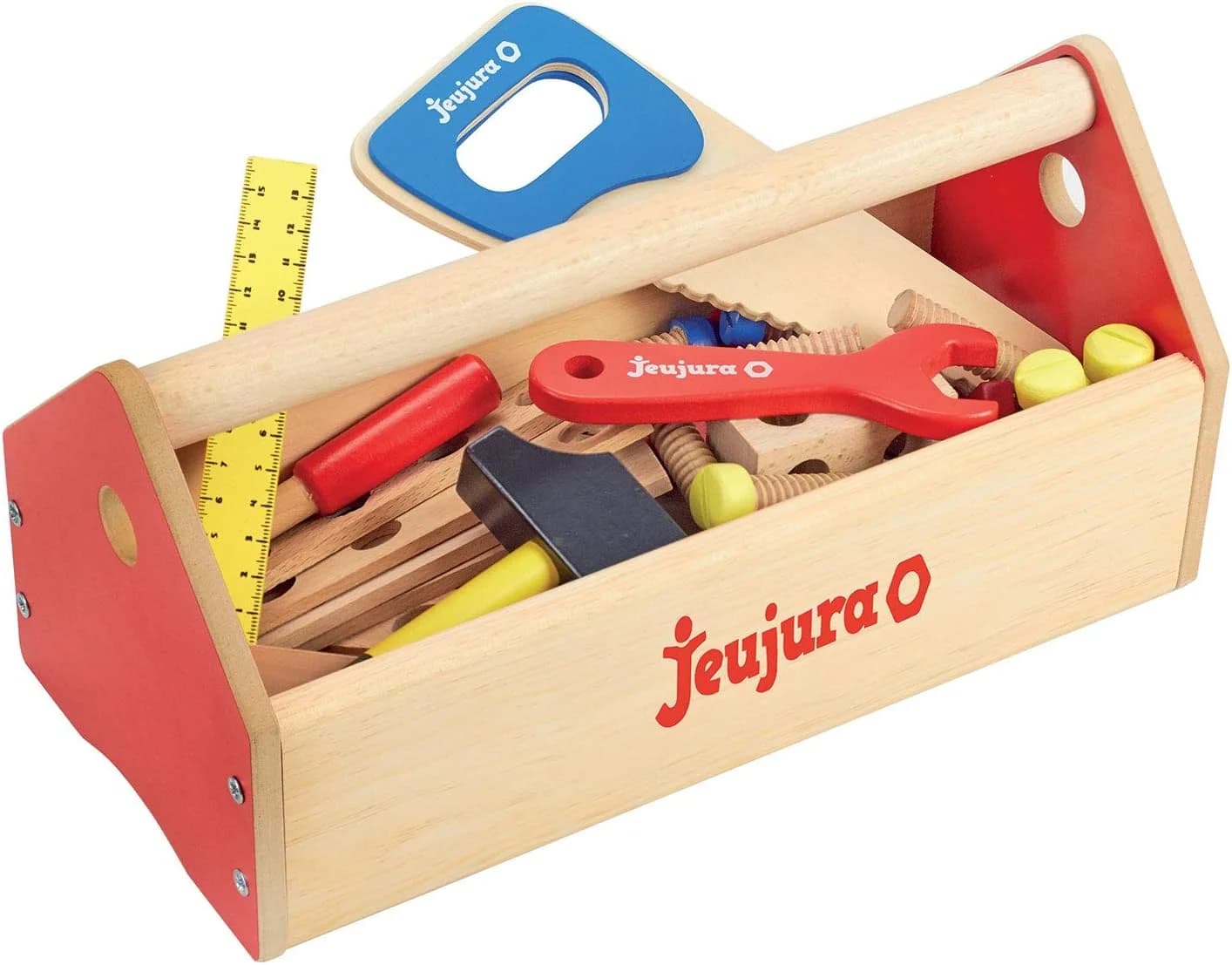 JeuJura boîte à outils en bois enfant 30 x 14 cm