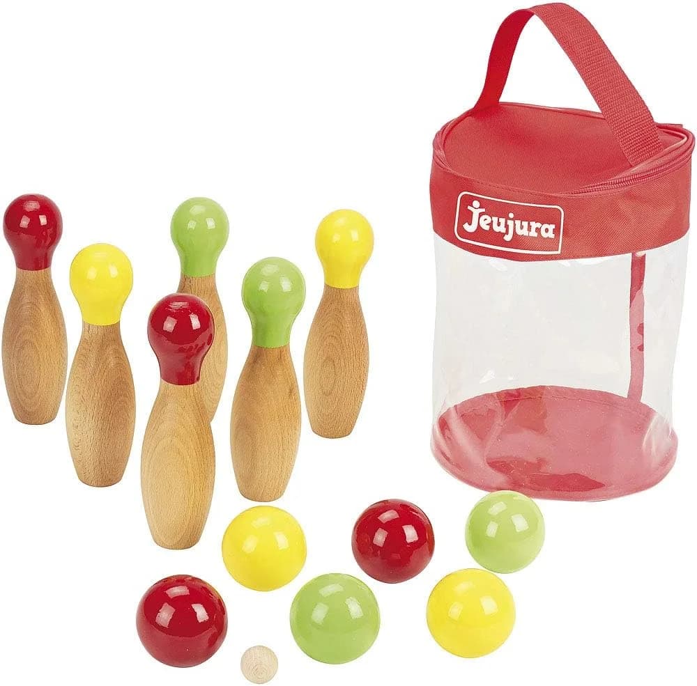 JeuJura bowling et pétanque en bois pour enfant