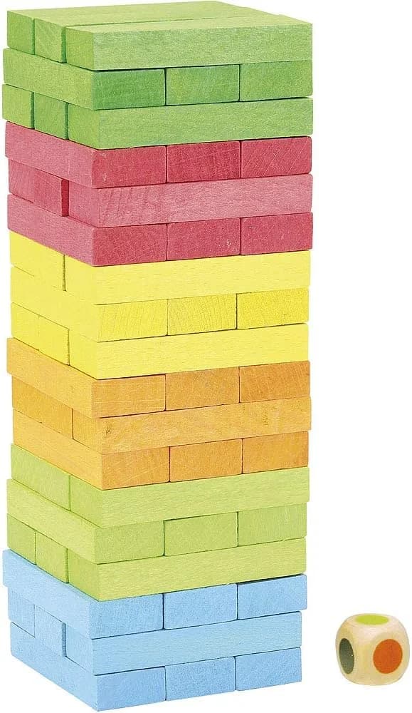 JeuJura Tour Infernale Colorée en Bois