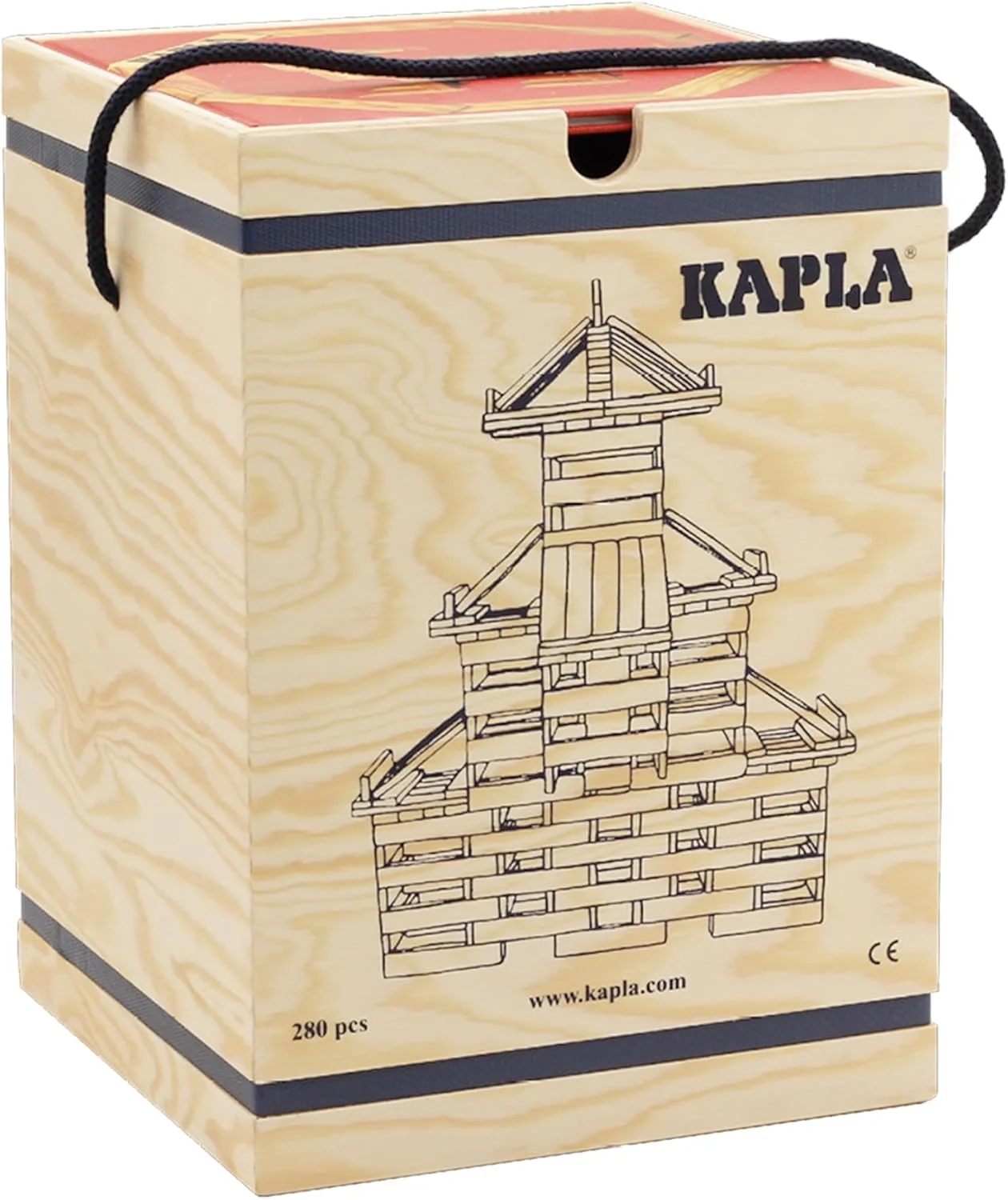 KAPLA : mallette 280 planchettes et livre rouge