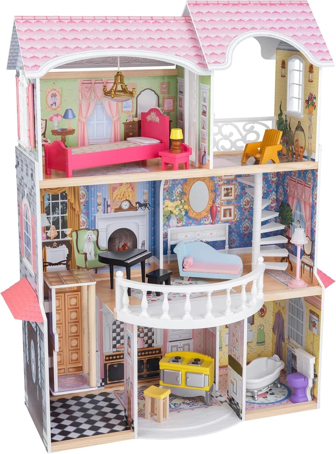 KidKraft Magnolia, maison de poupées avec ascenseur