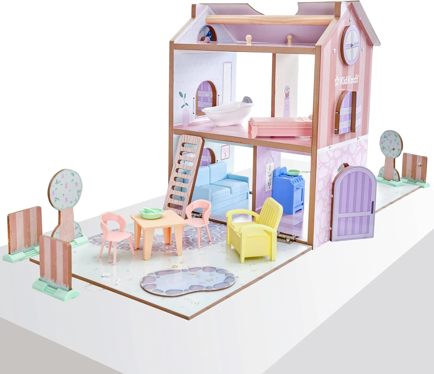 KidKraft Play & Store, maison de poupées 3 niveaux