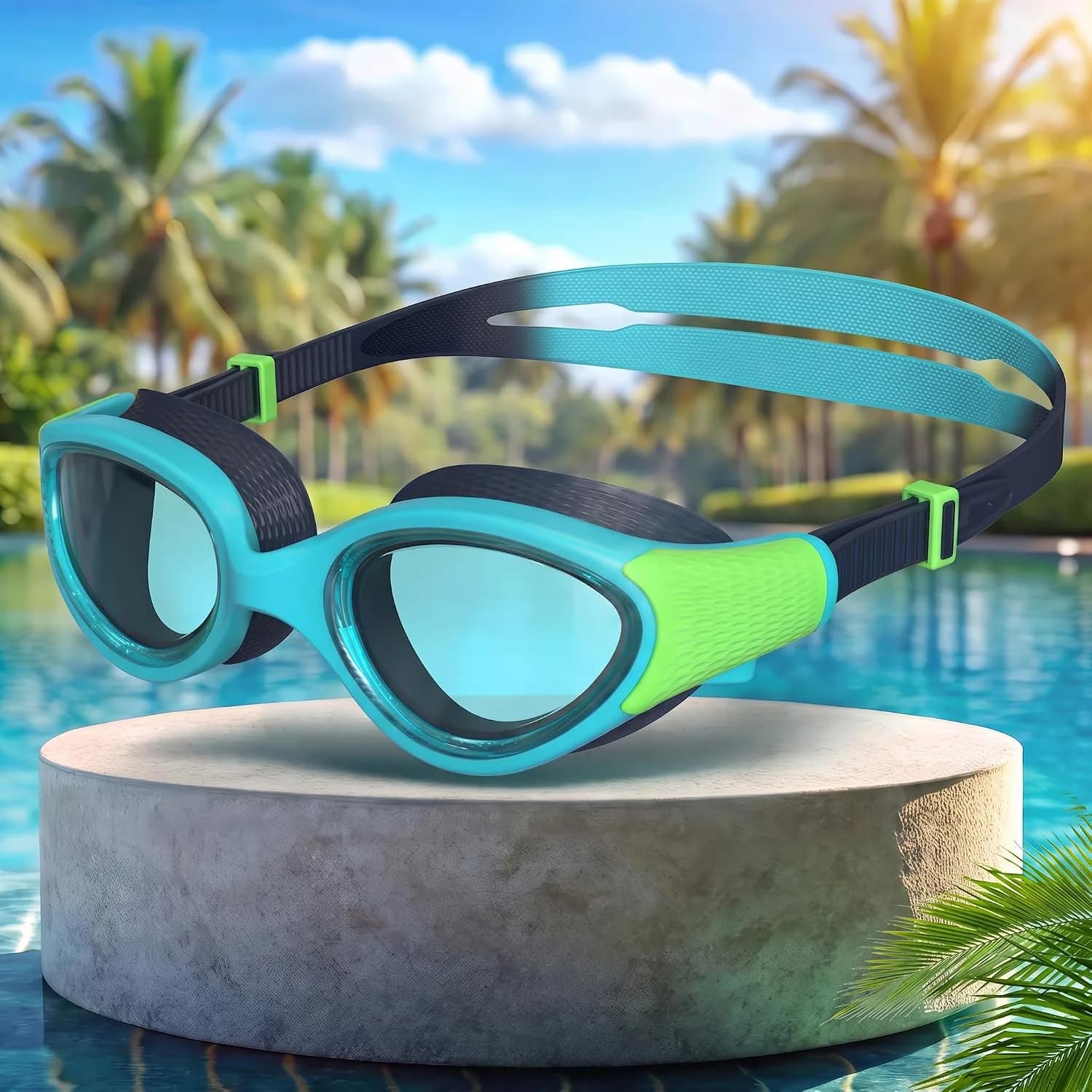 KIDVERSE lunettes de natation enfant 3-13 ans