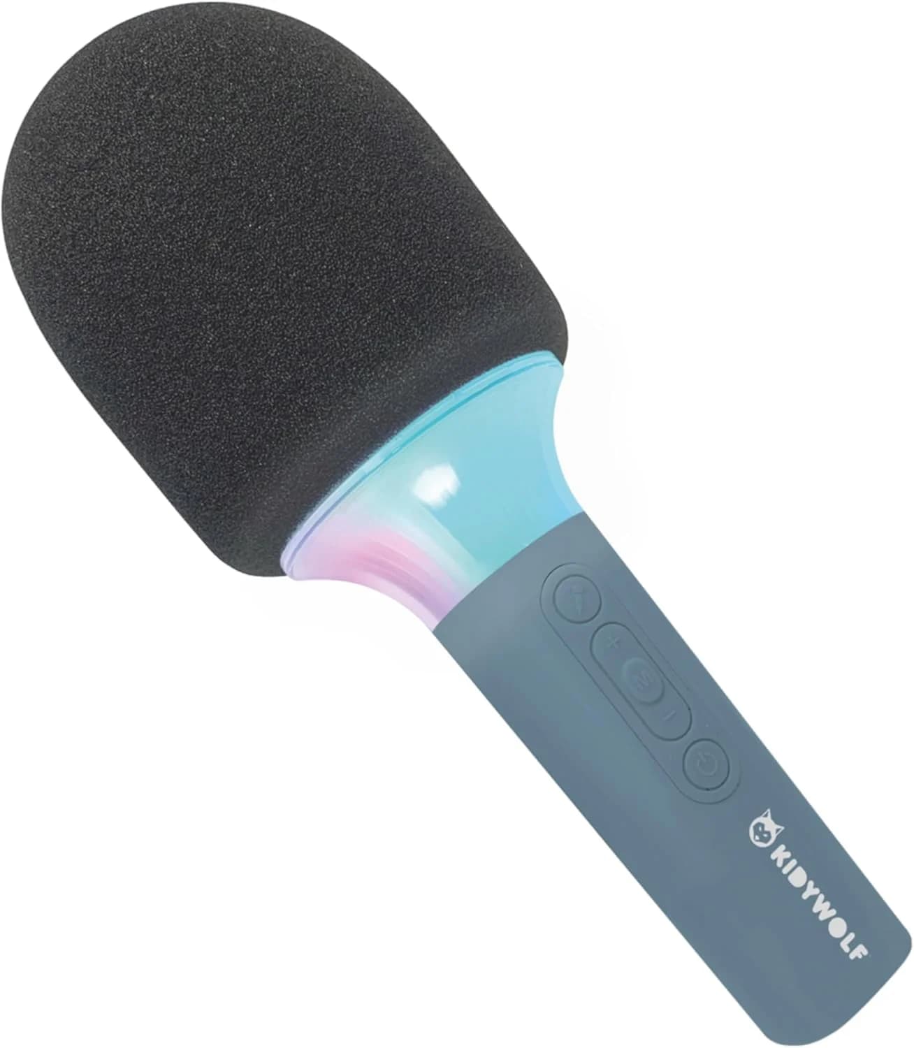 KIDYWOLF Kidymic Bleu - Micro karaoké enfant Bluetooth