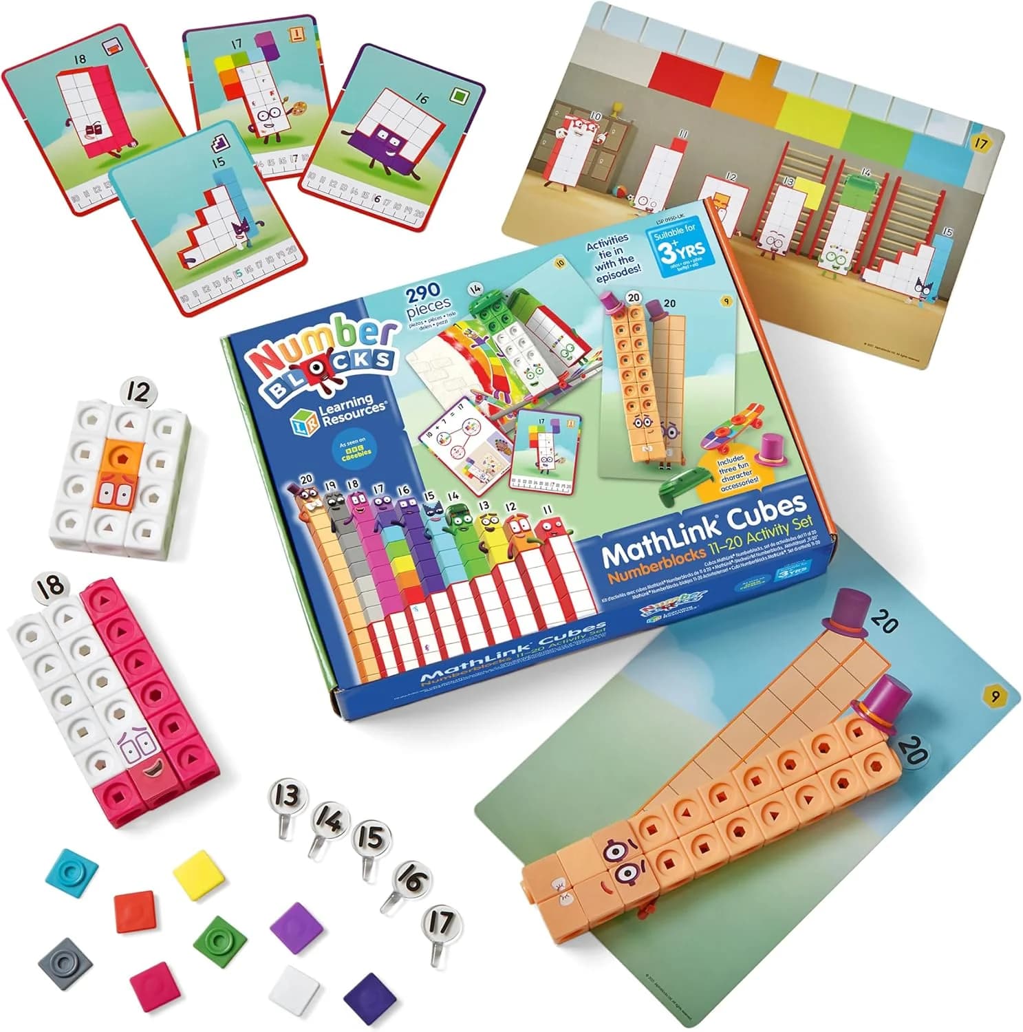 Learning Resources Numberblocks, cubes MathLink 11 à 20