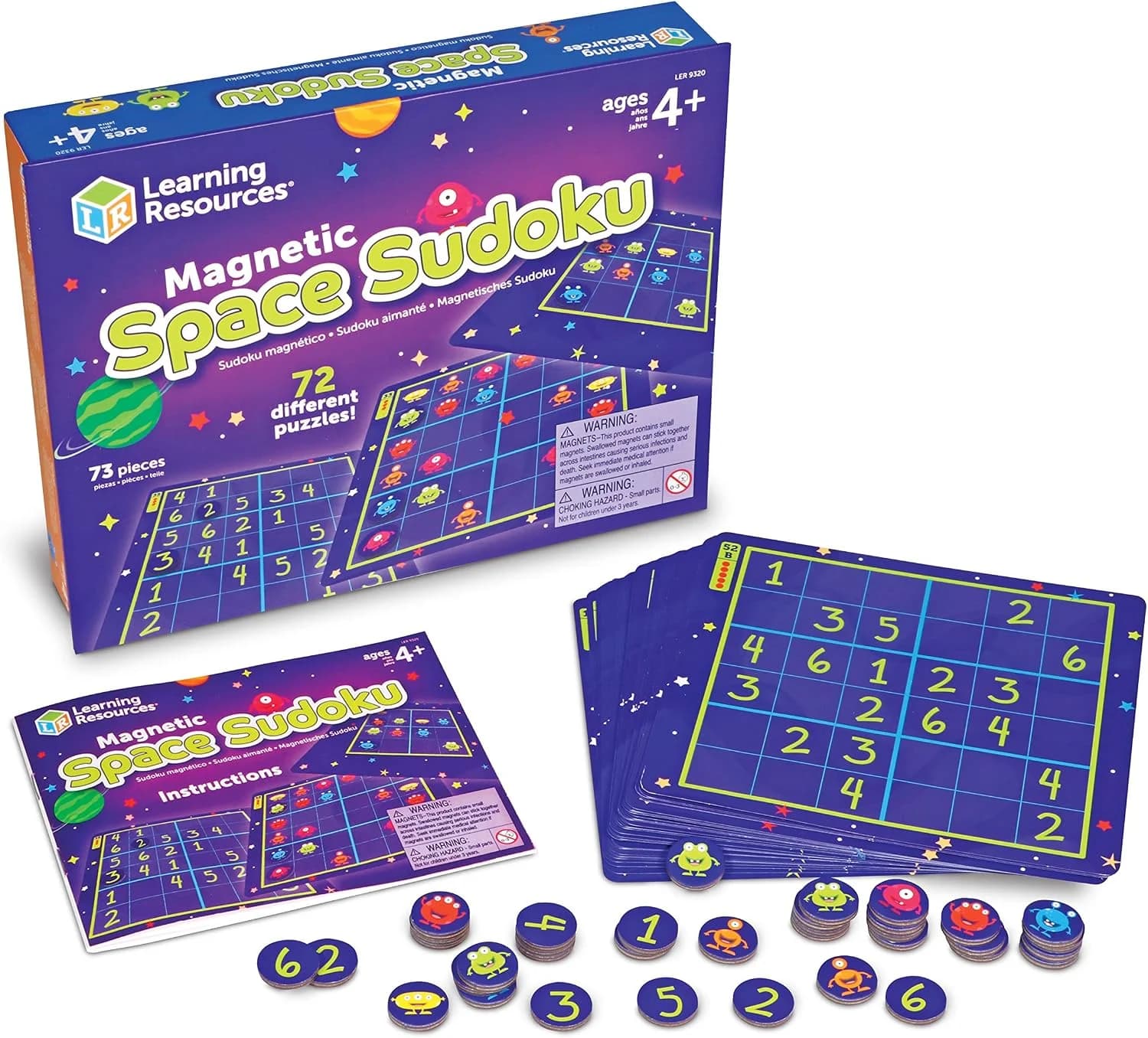 Learning Resources Sudoku aimanté, 72 défis espace