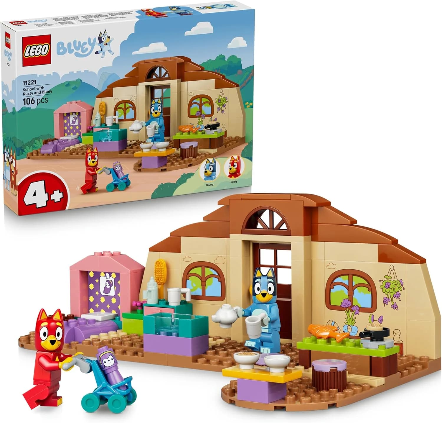 LEGO Bluey École avec Rusty 11221