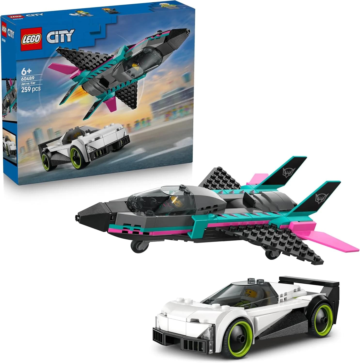LEGO City Jet contre voiture 60489